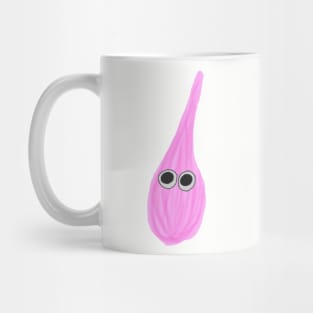 Pink hair fluff ball with eyes Mug